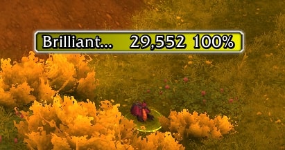 depiction of a random neutral enemy outside of Silvermoon. its name is ironically abbreviated to Brilliant...